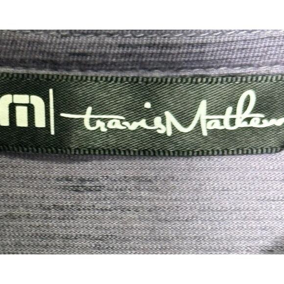 Travis Mathew Men's Golf Polo Shirt Performance Purple Short Sleeve Size L Large - Picture 8 of 10